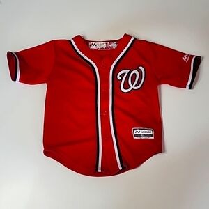 MLB WASHINGTON Nationals HARPER 34 Baseball Jersey Button Up